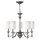 Lustre LUANA en nickel &Oslash;:66cm &agrave; raccourcir Lampe