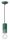 Lampe &agrave; suspendre c&eacute;ramique E27 ronde D : 8 cm vert