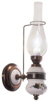 Applique métal verre hauteur 40 cm E14 Vintage GIANNI