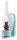 Lampe murale artisanale verre H : 33 cm bleu clair shabby antique