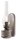 Wandlampe Handarbeit Glas H: 33 cm Taupe Shabby Antik E14