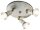 Plafonnier c&eacute;ramique m&eacute;tal E14 rond &Oslash; 42 cm blanc
