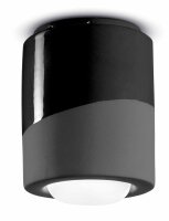 Spot luminaire plafond apparent c&eacute;ramique E27 D :...