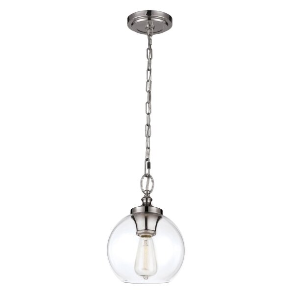 Lampe à suspendre FINYA Nickel ajustable Ø22cm Luminaire