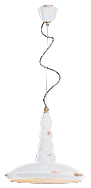 Lampe à suspendre céramique E27 Ø 40 cm rond H : max. 137 cm