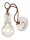 Applique M&eacute;tal H : 18 cm Blanc Shabby Antique E27 ARASI
