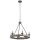 Kronleuchter CAMELOT 8 Holz Zink &Oslash;72cm Lampe