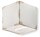 Wandleuchte Keramik Wei&szlig; Shabby Antik G9 eckig Vintage