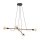 Pendelleuchte verstellbar Holz Metall L: 93 cm 4x E27