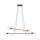 Pendelleuchte verstellbar Holz Metall L: 93 cm 4x E27