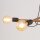 Pendelleuchte verstellbar Holz Metall L: 93 cm 4x E27