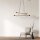Pendelleuchte verstellbar Holz Metall L: 93 cm 4x E27