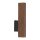 LED Wandleuchte Holz Metall 3000 K H: 31 cm indirektes Licht