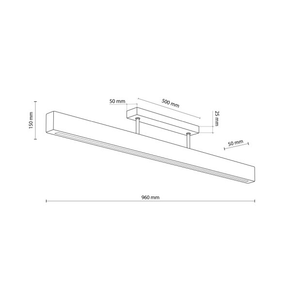 LED Deckenleuchte Holz Metall 3000 K warmweiß 2807 lm 96 cm