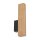 LED Wandlampe Holz Metall indirektes Licht 3000 K H: 31 cm