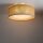Plafonnier Boho rond Ø 45 cm H : 13 cm plat jute 2x E27