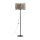 Lampadaire 158 cm Métal Jute Noir Marron E27 Moderne
