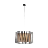 H&auml;ngeleuchte rund &Oslash; 50 cm 3x E27 Schwarz...