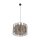 Suspension ronde Ø 50 cm 3x E27 Noir Marron Moderne