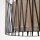 Suspension ronde Ø 50 cm 3x E27 Noir Marron Moderne