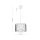 Suspension ronde Ø 50 cm 3x E27 Noir Marron Moderne