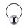 Applique Métal Verre fumé G9 Noir Graphite Boule Abat-jour