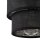 Pendelleuchte Schwarz E27 D: 20 cm rund Modern Stoff