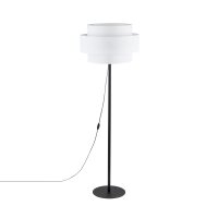 Stehleuchte 155 cm Schwarz Weiß Ø 50 cm...