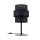Tischlampe Schwarz 38 cm hoch Stoff Metall E27 GREET