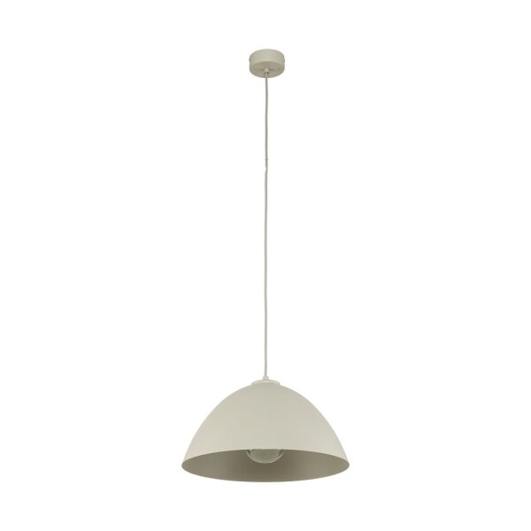 Suspension Métal Beige Ø 34 cm rond Hauteur réglable E27