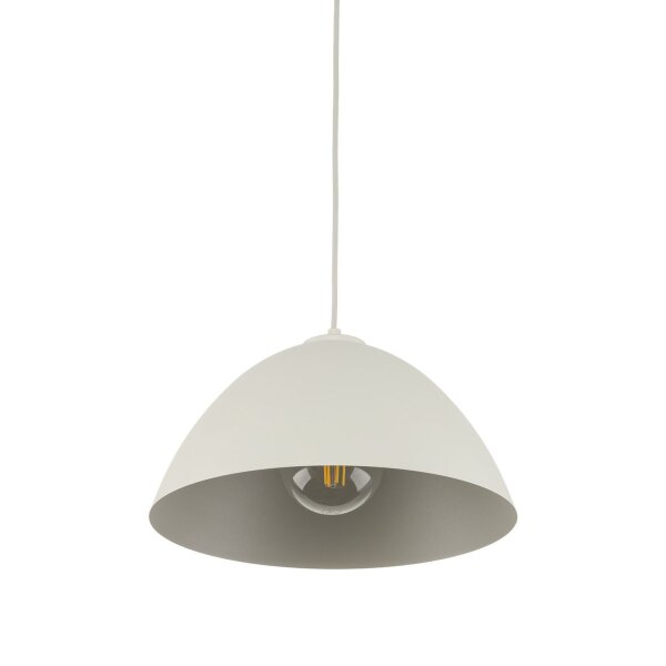 Suspension Métal Beige Ø 34 cm rond Hauteur réglable E27