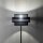Lampadaire Noir 155 cm E27 Tissu Métal Ø 50 cm
