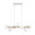 Lampe à suspendre bois métal verre L : 90 cm 7x G9 Moderne
