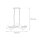 Lampe à suspendre bois métal verre L : 90 cm 7x G9 Moderne