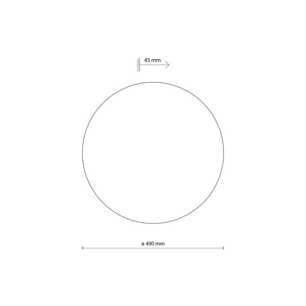 Wandleuchte Metall rund Ø 40 cm Beige für 4x G9 indirekt