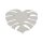 Wandlampe Metall Beige H: 40c m Monstera Blatt 3x G9