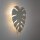 Wandlampe Metall Beige H: 40c m Monstera Blatt 3x G9