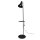 Stehlampe mit Ablage E27 verstellbarer Schirm Schwarz 138 cm