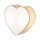 Kinderzimmerlampe Decke Leinen Herz L: 42 cm Beige 2x E27