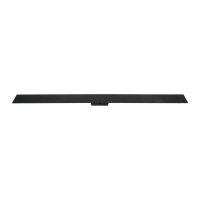 Applique murale LED Métal noir 100 cm de long 3000...