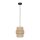 Hängeleuchte Jute Metall Ø 20 cm E27 Boho Design GREET
