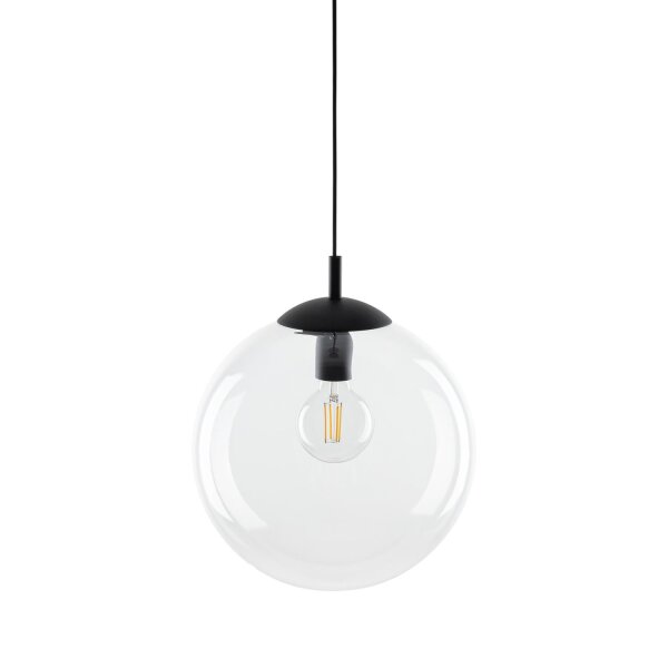Lampe à suspendre en verre ronde Ø 35 cm H : max. 175 cm E27 Boule Abat-jour