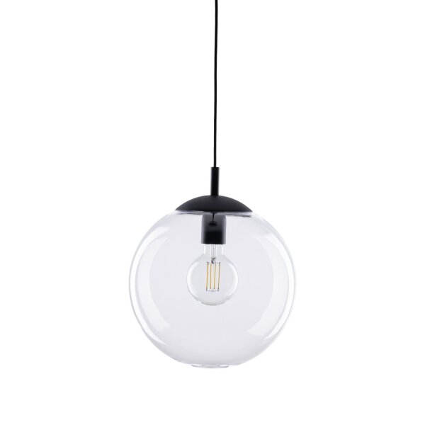 Lampe à suspendre en verre ronde Ø 35 cm H : max. 175 cm E27 Boule Abat-jour