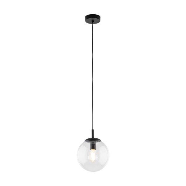 Lampe à suspendre verre métal Ø 30 cm rond E27 sphère H : max. 1,7 m