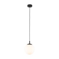 Pendelleuchte Glas Kugel Ø 25 cm Schwarz...