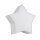 Lampe de plafond chambre denfant étoile L : 45 cm tissu blanc gris 2x E27