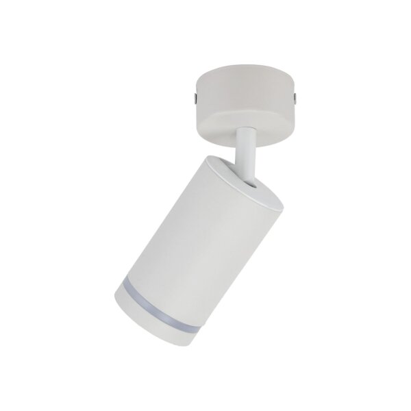 Deckenstrahler Weiß Ø 5,5 cm H: max. 13,5 cm GU10 Metall