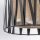 Wandlampe E27 Metall Jute H: 35 cm in Schwarz Braun MINA