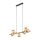 Suspension métal verre fumé L : 90 cm H : max. 153 cm 7x G9