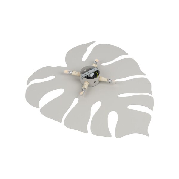 Wandleuchte Weiß indirektes Licht Metall H: 54 cm 4x G9 Blatt